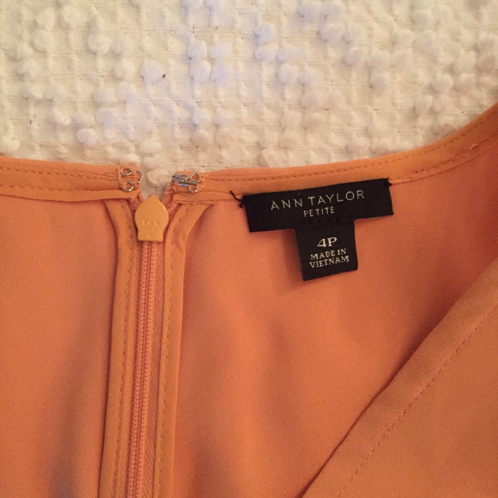 NWOT Ann Taylor Trapeze V-Neck Dress 4P - Picture 5 of 6
